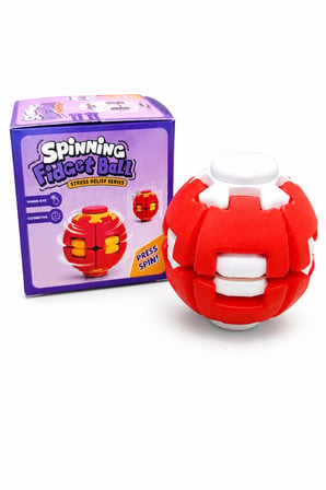 Spinning Fidget Ball Basmalı Dönen Stres Topu El Egzersiz ve Rahatlama Oyuncağı