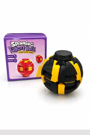 Spinning Fidget Ball Basmalı Dönen Stres Topu El Egzersiz ve Rahatlama Oyuncağı