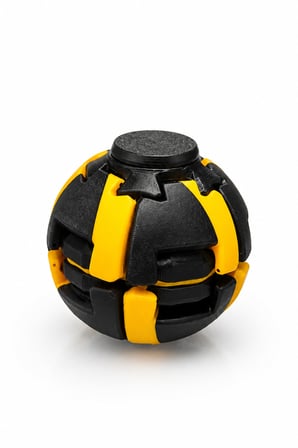 Spinning Fidget Ball Basmalı Dönen Stres Topu El Egzersiz ve Rahatlama Oyuncağı