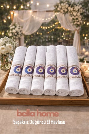 Bella Home Saçaksız Düğüncü El Havlusu | 40x70 cm | 1100 gr | 12’li Ekonomik Paket