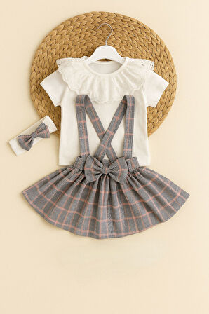 Kız Çocuk Dokuma Slopet 3’lü Takım - 2/10 Yaş