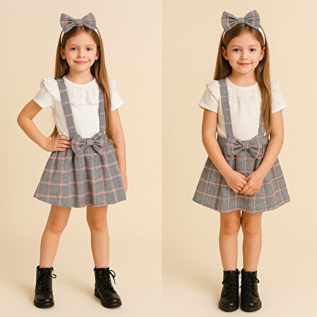 Kız Çocuk Dokuma Slopet 3’lü Takım - 2/10 Yaş