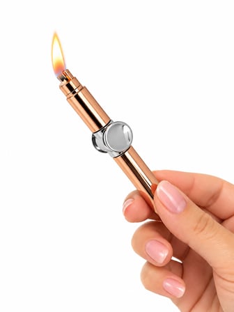 Stres Çarklı Benzinli Metal Çakmak Tasarımlı Döner Fidget Model