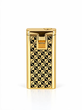 Gold Metal Gaz Dolumlu Desenli İnce Premium Klasik Model