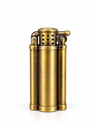 Retro Silindir Tasarımlı Metal Görünümlü Klasik Model