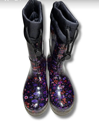 Pelüşlü Kadın Yagmur Çizmesi