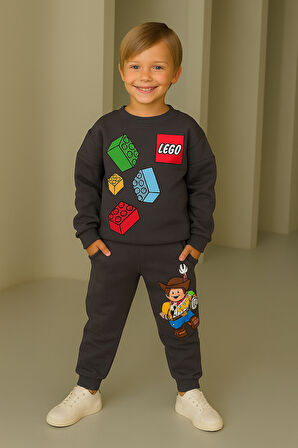 Lego x Toy Story Çocuk Eşofman Takımı – Antrasit (31490) 3-10 Yaş