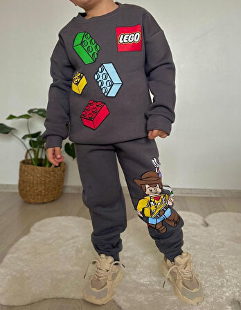 Lego x Toy Story Çocuk Eşofman Takımı – Antrasit (31490) 3-10 Yaş