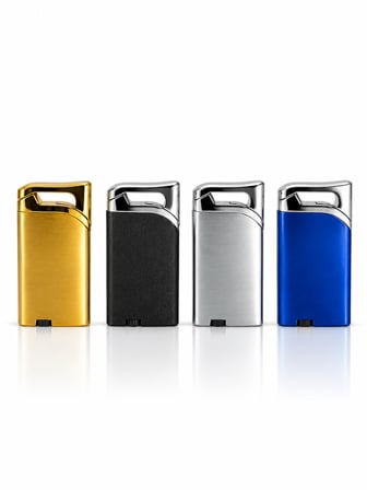 Metal Gaz Dolumlu Jet Alevli Kapaklı Premium Model