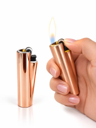 2’li Paket Gold Dolumlu Metalik Slim Tasarım