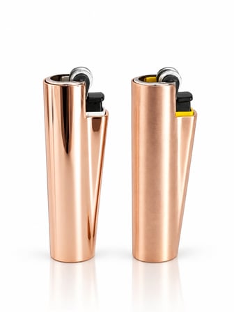 2’li Paket Gold Dolumlu Metalik Slim Tasarım