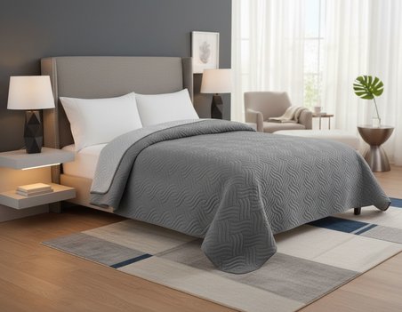 Bella Home Nova Çift Kişilik Yatak Örtüsü | 200x220 cm | Çok Amaçlı, Hafif ve Şık | Yazlık ve Mevsimlik