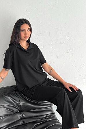 Kadın Kısa Kollu Takım – Minimal & Güçlü Stil