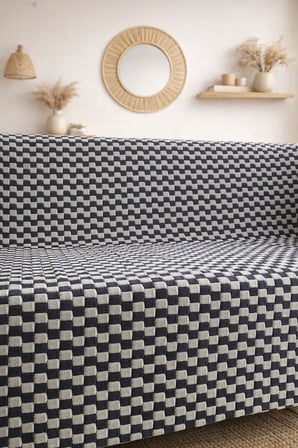 Bella Home 175x215 Dotlu Kaymaz Koltuk Örtüsü | Yumuşak Dokulu | Modern ve Zarif Tasarım