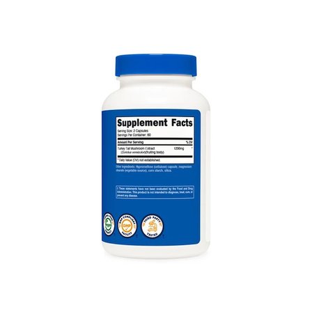 Turkey Tail Mushroom 1,200 mg 60 Servings