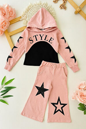 Star Style Kız Çocuk 3'lü Takım - 3/12 Yaş - 31517