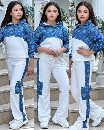 Denim Star Style Kız Çocuk 2'li Takım - 3/12 Yaş - 31518