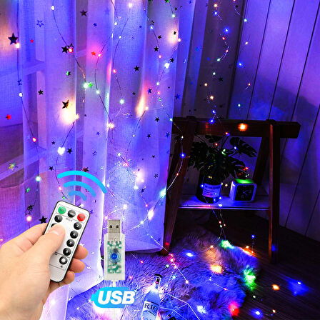 DIŞ MEKAN IŞIĞI RGB LED LİGHT WATERPROOF 3X2 SALKIM GÜN IŞIĞI RENKLİ LED IŞIK SU GEÇİRMEZ 200 LEDLİ