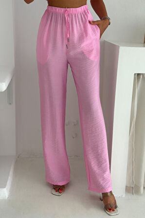 Kadın Bağcıklı Dokuma Tensel Takım – Ferah & Şehirli Stil