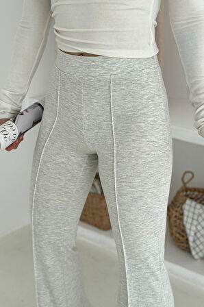 Kadın Yüksek Bel İspanyol Paça Tayt – Retro & Şehirli Stil