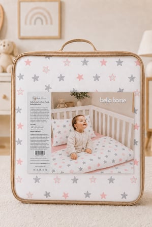 Bella Home Ranforce Bebek Uyku Seti | Yumuşak Dokulu Pamuklu Kumaş | Dayanıklı, Konforlu ve Huzurlu Uyku