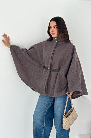 Kadın Kemerli Panço Kaban – Güçlü & Sofistike Stil