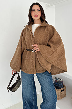 Kadın Kemerli Panço Kaban – Güçlü & Sofistike Stil