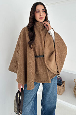 Kadın Kemerli Panço Kaban – Güçlü & Sofistike Stil