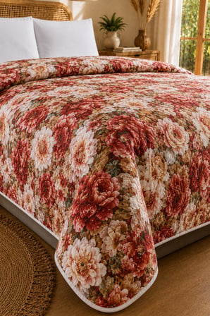 Bella Home Tek Kişilik 5D Yatak Örtüsü | 160x220 cm | Çok Amaçlı, Hafif ve Şık | Yazlık ve Mevsimlik