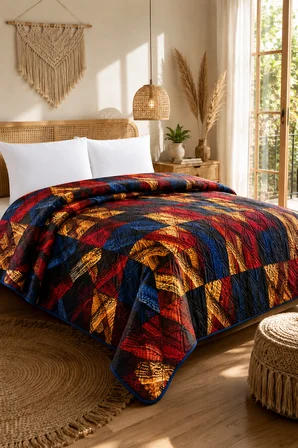 Bella Home Tek Kişilik 5D Yatak Örtüsü | 160x220 cm | Çok Amaçlı, Hafif ve Şık | Yazlık ve Mevsimlik