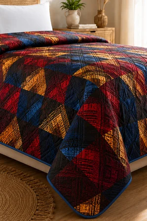 Bella Home Tek Kişilik 5D Yatak Örtüsü | 160x220 cm | Çok Amaçlı, Hafif ve Şık | Yazlık ve Mevsimlik