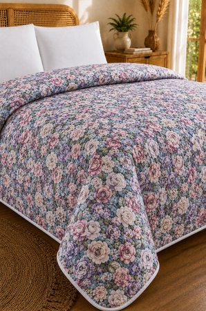 Bella Home Tek Kişilik 5D Yatak Örtüsü | 160x220 cm | Çok Amaçlı, Hafif ve Şık | Yazlık ve Mevsimlik