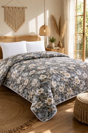 Bella Home Tek Kişilik 5D Yatak Örtüsü | 160x220 cm | Çok Amaçlı, Hafif ve Şık | Yazlık ve Mevsimlik