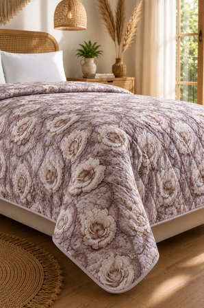 Bella Home Tek Kişilik 5D Yatak Örtüsü | 160x220 cm | Çok Amaçlı, Hafif ve Şık | Yazlık ve Mevsimlik