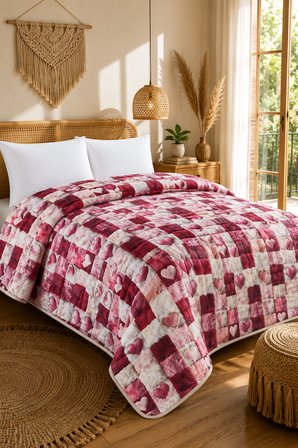 Bella Home Tek Kişilik 5D Yatak Örtüsü | 160x220 cm | Çok Amaçlı, Hafif ve Şık | Yazlık ve Mevsimlik