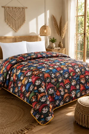 Bella Home Tek Kişilik 5D Yatak Örtüsü | 160x220 cm | Çok Amaçlı, Hafif ve Şık | Yazlık ve Mevsimlik