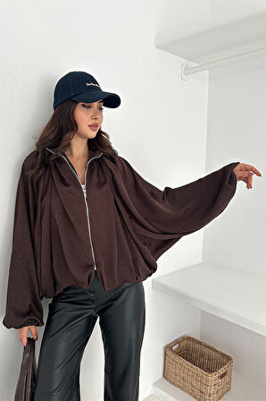 Kadın Balon Kol Büzgülü Ceket – Flow Ease