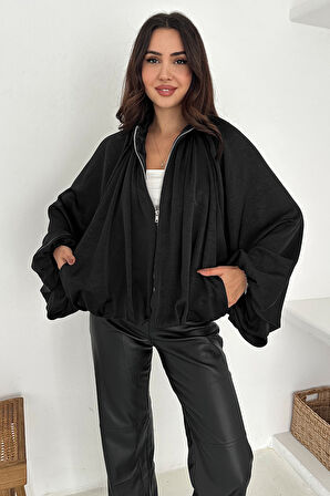 Kadın Balon Kol Büzgülü Ceket – Flow Ease