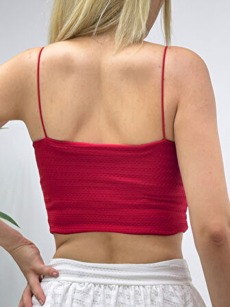 İp Askılı Crop Büstiyer