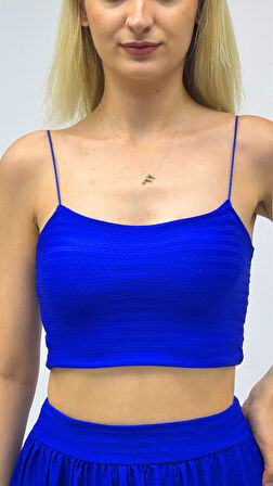 İp Askılı Crop Büstiyer