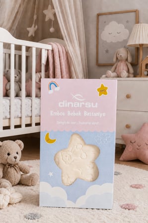 Dinarsu Embos Bebek Battaniyesi | 100x120 cm | Yumuşak, Sıcacık ve Konforlu