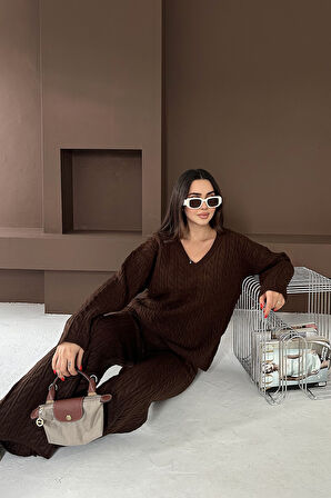 Kadın Örgü Triko Takım – Cozy Texture