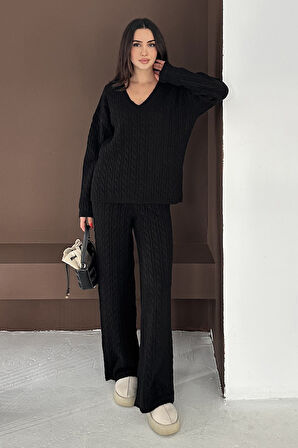Kadın Örgü Triko Takım – Cozy Texture