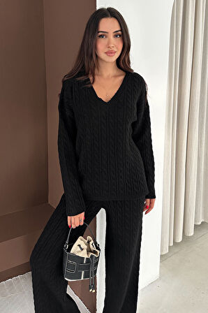 Kadın Örgü Triko Takım – Cozy Texture