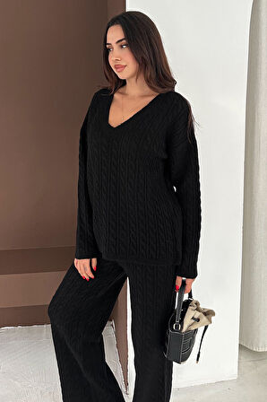 Kadın Örgü Triko Takım – Cozy Texture