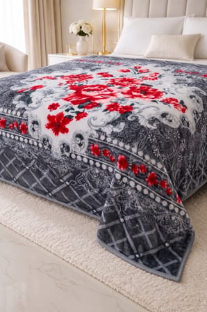 Osotto Çift Kişilik Çift Katlı Embos Battaniye | 220x240 cm | 4,5 kg | Kalın & Yumuşak