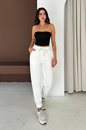 Kadın Yüksek Bel Jogger Eşofman Altı – Soft Motion