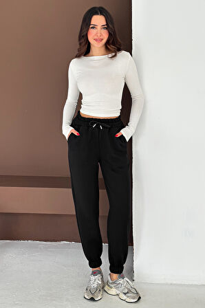 Kadın Yüksek Bel Jogger Eşofman Altı – Soft Motion