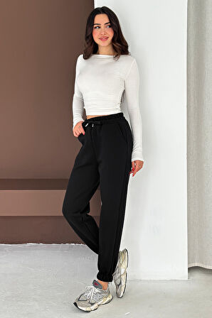 Kadın Yüksek Bel Jogger Eşofman Altı – Soft Motion