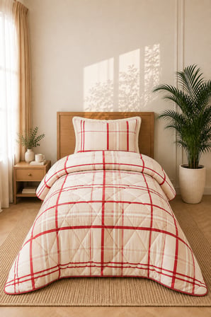 Merinos Tek Kişilik Comforter Yorgan Seti | 160x240 cm | Yumuşak Dokulu | Şık ve Konforlu